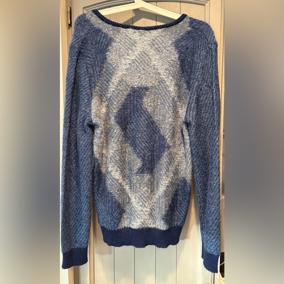 United Colors Of Benetton Mohair Blend Sweater, v-neck, Size L - Picture 2 of 7